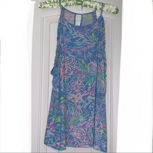 Lilly Pulitzer Alek Halter Top All Together Now XL